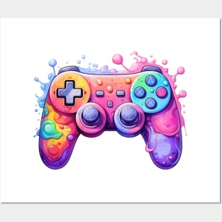 Retro Melting Gamepad #4 Posters and Art
